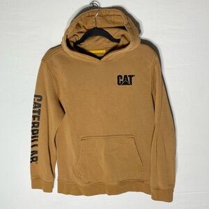Caterpillar Tan Brown Pullover Cat Hoodie XXL